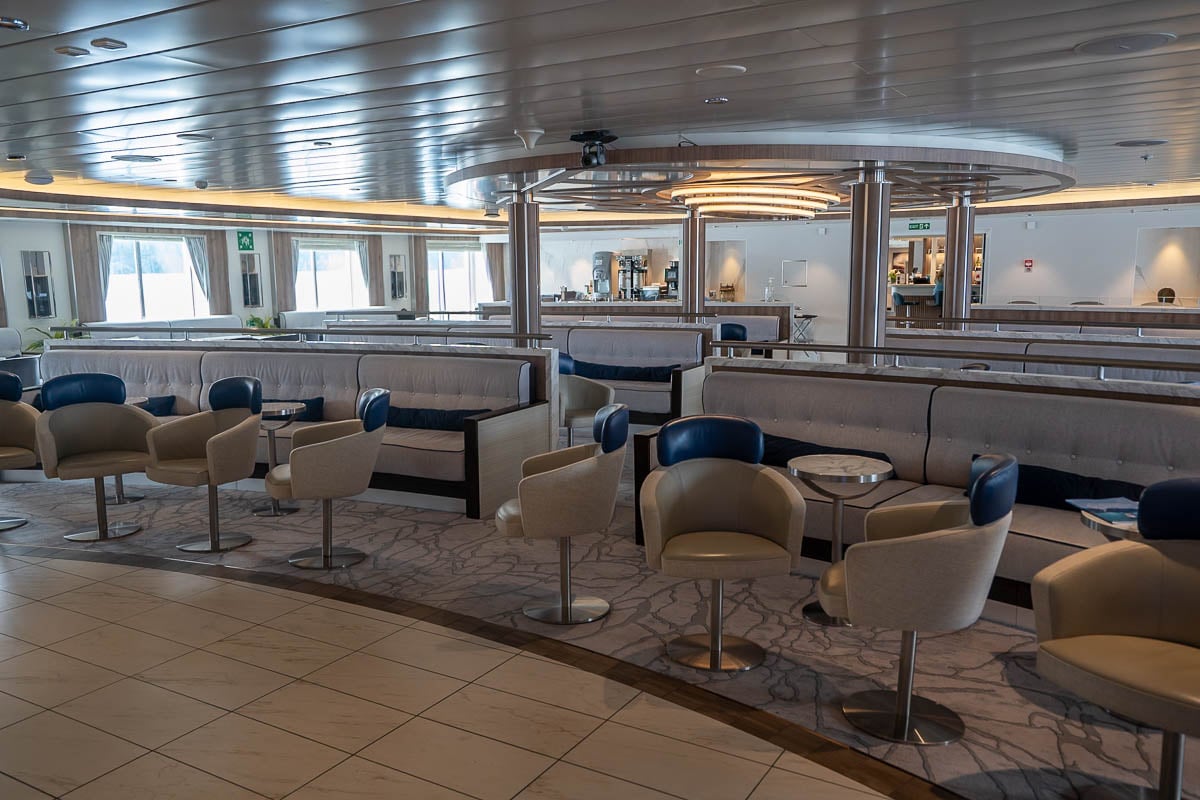 Lecture hall on the Aurora Expeditions Greg Mortimer ship