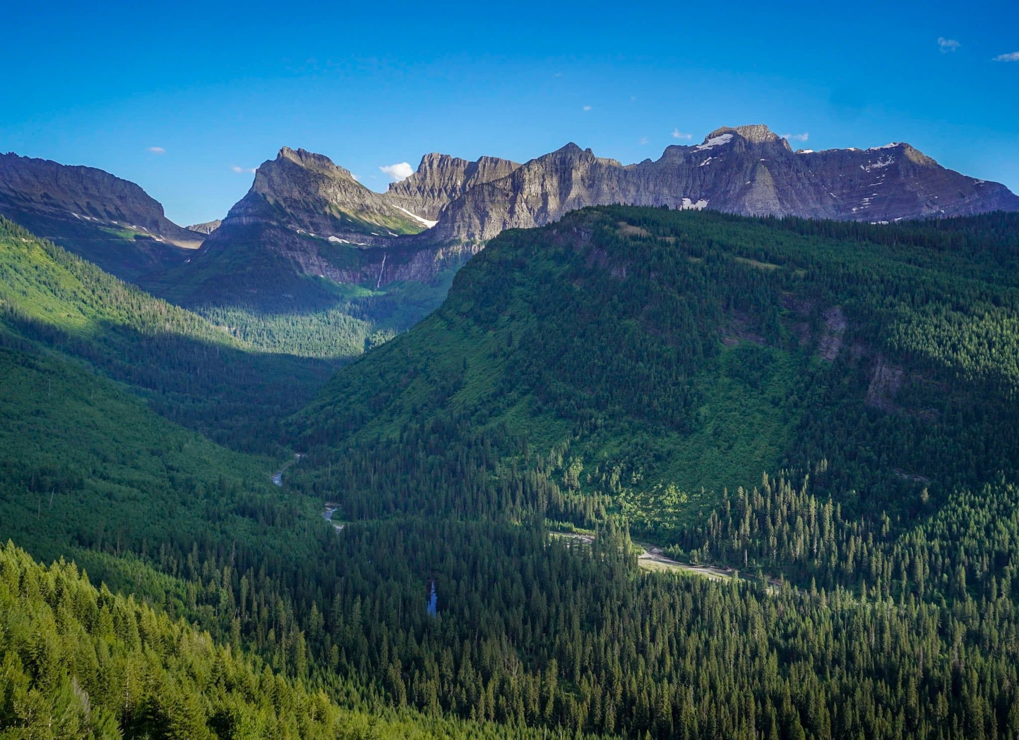 Rocky Mountains in Glacier National Park