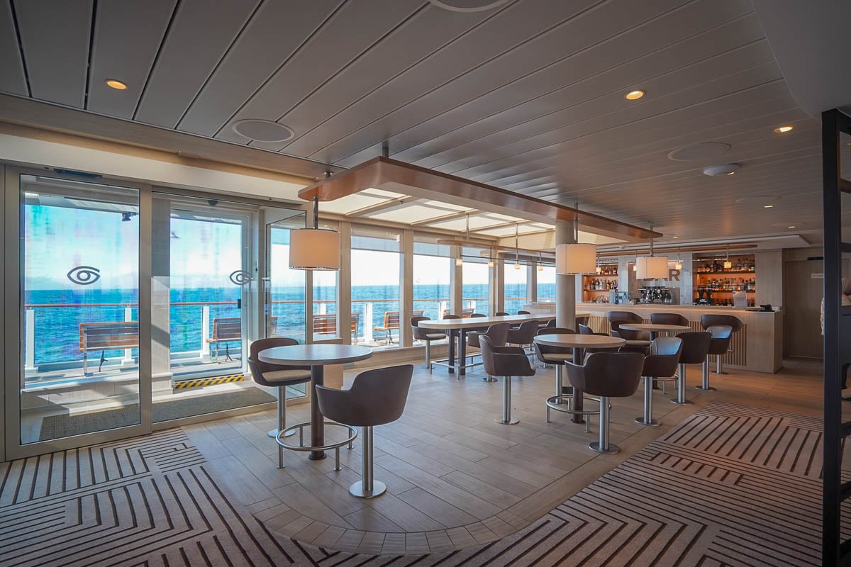 C. Greens dining room on the National Geographic Endurance for National Geographic-Lindblad Expeditions