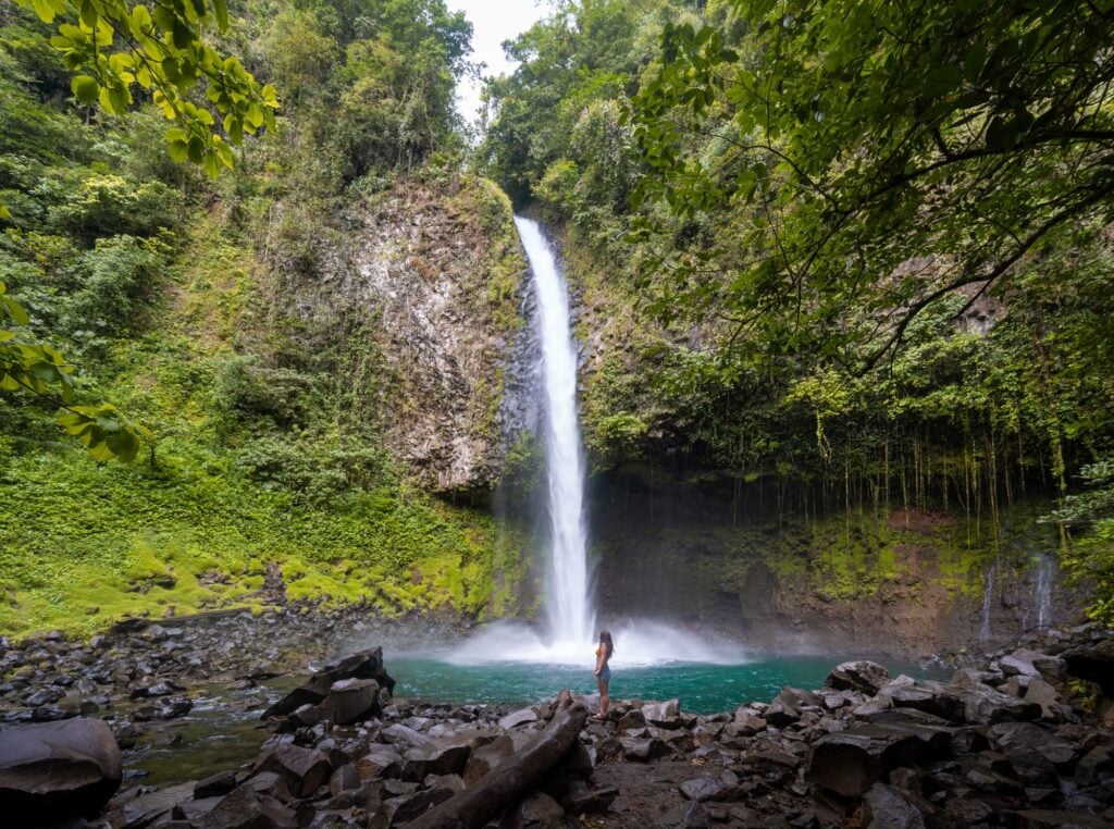 La Fortuna Waterfall Swim Under One of the Most Cascades in