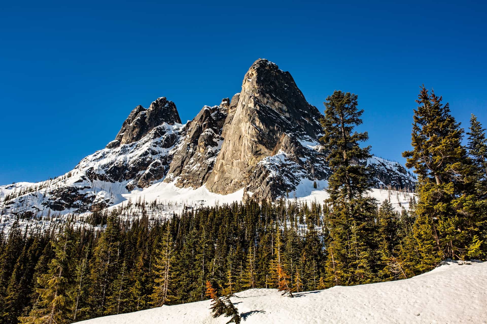 Mountains in North Cascades National Park in Washington